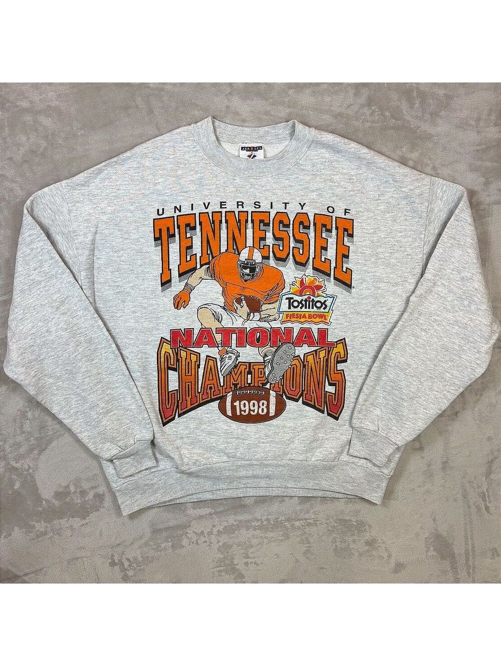VTG 1998 Tennessee Vols UT Champions Sweatshirt Jerzees USA XL Fiesta Bowl